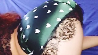 Desi Model Fucks Harder in Nighty Dress - Hot Doggy Style and Face Fuck