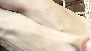 My Stepbrother Cum on My Feet! Real Home Video