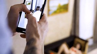 Mature4k. after lengthy pursue aroused mature gets prettily drilled On The Couch