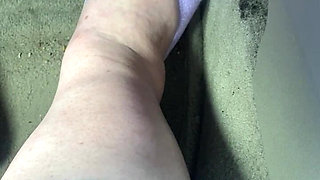 Pedal Pumping in Purple Socks