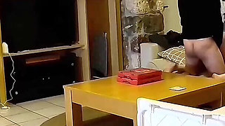 Stunning Looking Wife Gets Fucked by the Delivery Guy While Alone at Home, Surveillance Camera Records Wife and Delivery Guy