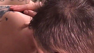 Intimate Moment with a 9 Month Pregnant Woman with Cum in Mouth