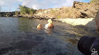 Sinslife - Photographer Convinces Model to Blow Him in Cave!