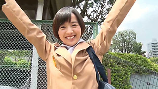 Cute Japanese Schoolgirl Eagerly Sucks Cock Then Gets Pounded Hard