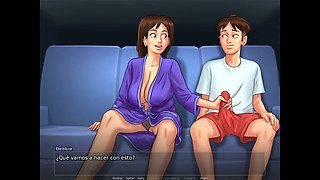 stepmom in threesome with her best friend - Summertime Saga