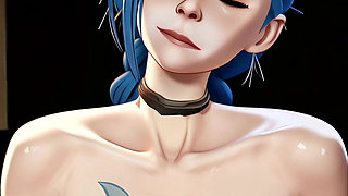 Jinx praises you as she tells you how to jerk it for her JOI