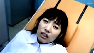 Shy schoolgirl gets her pussy toyed and fucked by her doctor