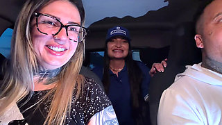 Frenstista Accepted to Give Her Pussy and Got Into the Car When She Took off Her Blouse We Were Surprised and When She Put Her T