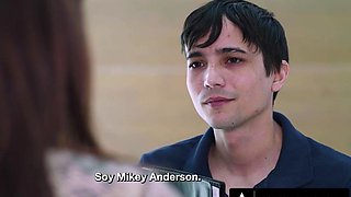 Nervous Boy Fucks His Bully's HOT MILF STEPMOM Natasha Nice! - Handjob, titjob by monster tits brunette mom