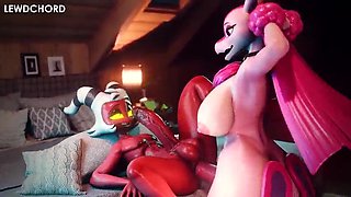 Moxxie Infernal Chief Rectal With Lovander Palworld