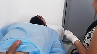 Horny Doctor Wants to Watch My Hard Cock - Spanish Porn