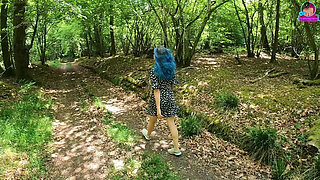Teasing My Femdom Slave in the Woods