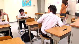 Japanese slut shows off her tight asian pussy on public boat