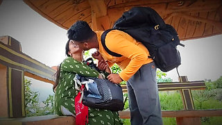 Permi Pooja outdoor blowjob with college boy in forest - hot desi bhabhi public sex at tourist place