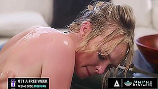 Sells Door-to-door Nuru Kit With Slippery Happy Ending Fuck With Lilly Bell And Alex Legend