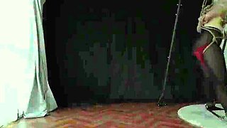 Ushirosugatanomiki Tied Up in Embarrassing Shibari Bondage - Her Nipples Get Hard