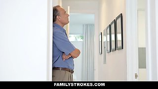 Mexican step-mother with huge butt and Big Tits helps her stepson