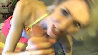 Skinny Blonde cam show 1: Blowjob, Amateur  Xnxx Porn