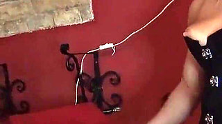 Two Busty MILFs Playing with a Fat Slave