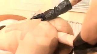 Teens use strapon to fuck hard lesbians in hd