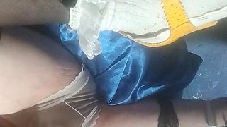 Panties boy playing