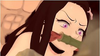 Nezuko Getting Fucked In The Ass At Demon Slayer Hotsprings! (4k) - Car Toon