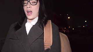 Adroit Yeri Blue and Emily Pink - blowjob movie - Public Agent