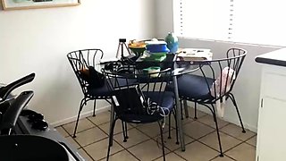 Latina teen Renae Cruz hot solo dildo masturbation