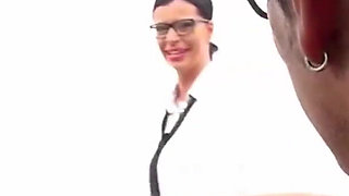 Sexy fuck with sexy milfs in the car with huge cock