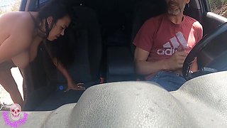First Dogging Of The Naughty Busty Girl In Public Park