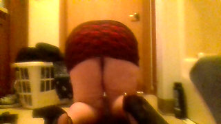 Sexy Hot Tight Pussy Big Tata Red Dress Black Panties