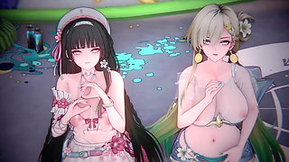 Wuthering Waves - Lynae X Chisa FFM Sex - 3D Hentai Animations