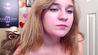 Violet lovely amateur redhead woman toying