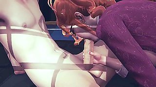 Hentai Uncensored - Claudia Blowjob And Handjob - Japanese Asian Manga Anime Game Porn