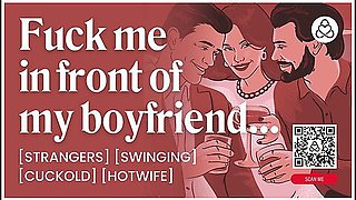 Erotic Audio In Asmr Audio Porn: First Time Hotwife Threesome At A Swingers Club With Cuckold Boyfriend For Women
