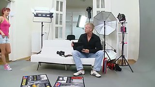 Redhead Teen Lilou Gets Famous with Hard Anal Casting & Deep Throat