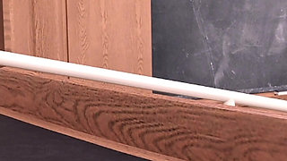 Office Tease: Jade Sucks Dan’s Cock, Gives Footjob & Offers Her Soft Boobs to Rub