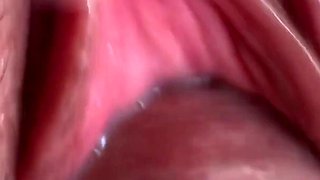 Cum Together. Wife Got an Orgasm First, Then I Cum in Her Hairy Pussy. Close-up.