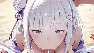 Emilia's Bikini Beach Seduction