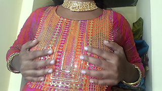 Housewife Showing Cute Breast for Her Step Stepbrother