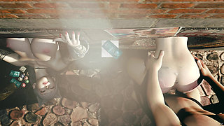 3D Horny Sluts Whores Got Asses Fucked so Hard