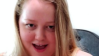 Big Boobed Blonde Masturbates With A Dildo In The Bathroom