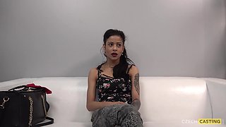 Sandra Shines in Czech Casting Brunette POV Passion