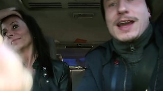 Real public MILF fucked outdoor on car