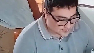 My Cuckold Husband Works While My Stepson Fucks Me in the Kitchen No