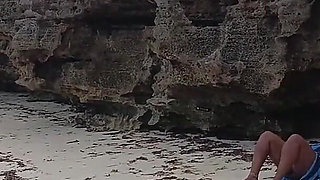 Extreme Flashing at the Beach. Made My Uber Driver Play with My Clit Till I Squirt