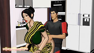 Hot Indian Aunty Fucked in Kitchen