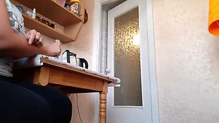 Fucked my sister's girlfriend while sister was on the phone outside the door - Lesbian Illusion Girls