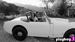 Petite Alexandra Young posing naked