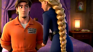 Flynn Rider's Innocent Encounter: Rapunzel's First Blowjob Dream